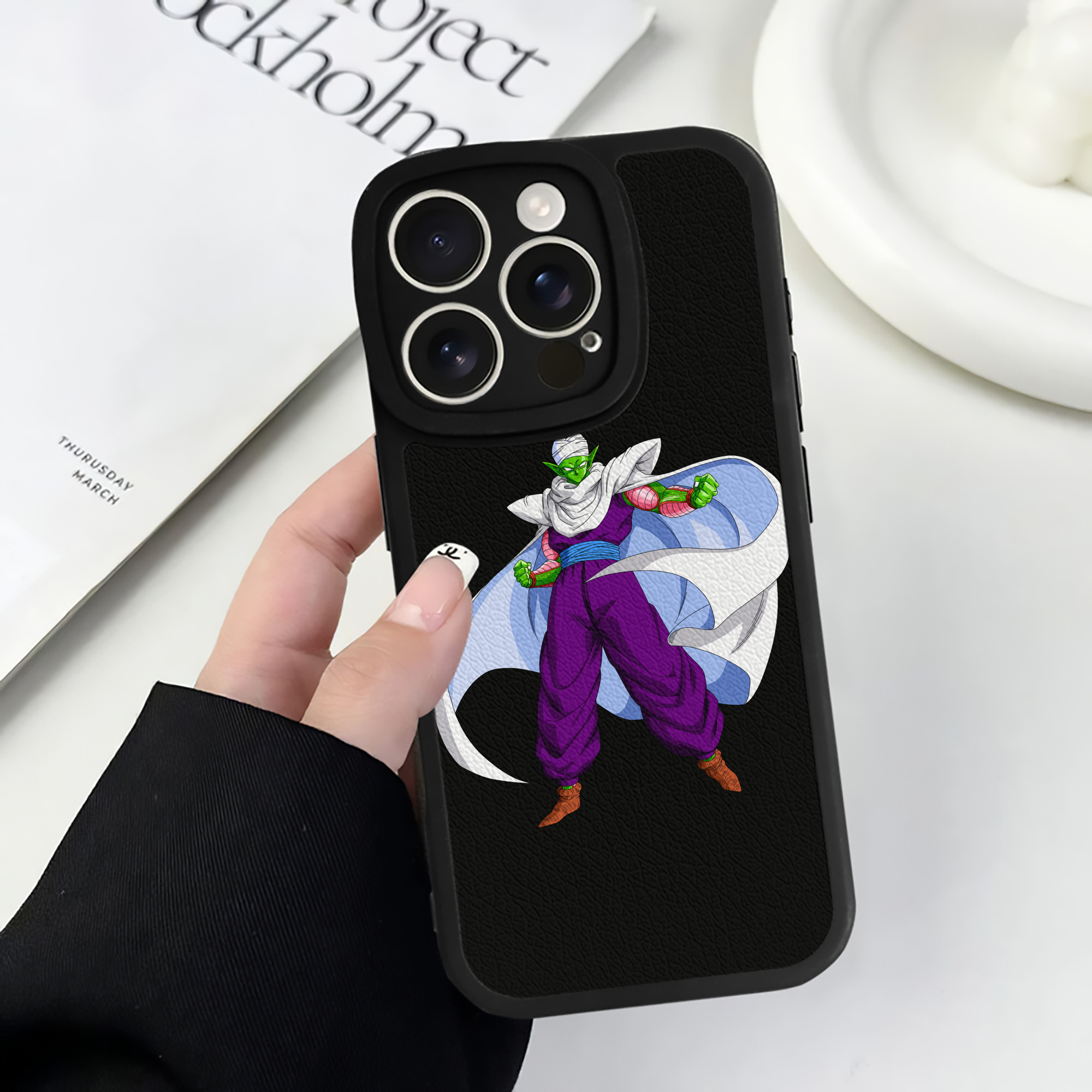 （画像用） ドラゴンボール ピッコロ DRAGON BALL Piccolo 【iPhone 16シリーズ対応】シリコンスマホケース（レザー調） 材質：シリコン